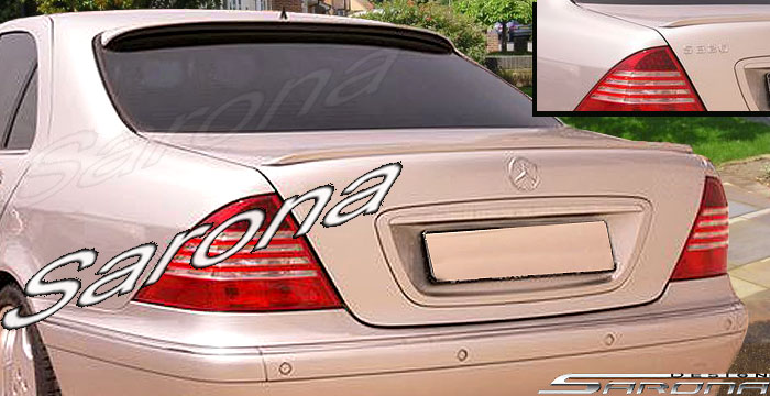 Custom Mercedes S Class  Sedan Trunk Wing (2000 - 2006) - $139.00 (Part #MB-079-TW)